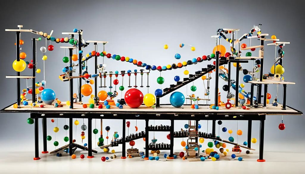Rube Goldberg machine image Rube Goldberg machine image