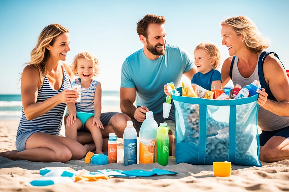 mom hacks for the beach